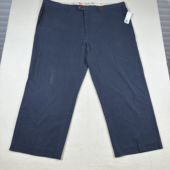 Tommy Bahama Pants Mens 42x25 Relaxed Dress Casual Silk Blend Flat Front